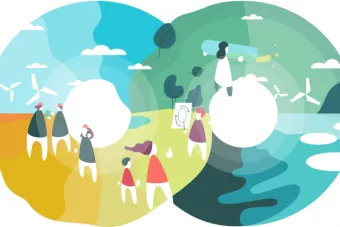 Illustrative interpretation of circular futures concept by EGGS Design