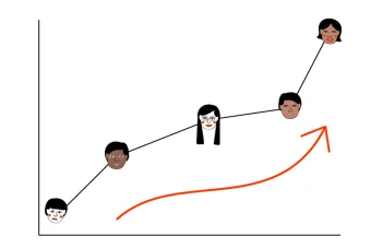 Illustration about design and business growth by Misa Yamamoto.