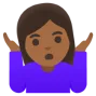 Black woman shrugging emoji