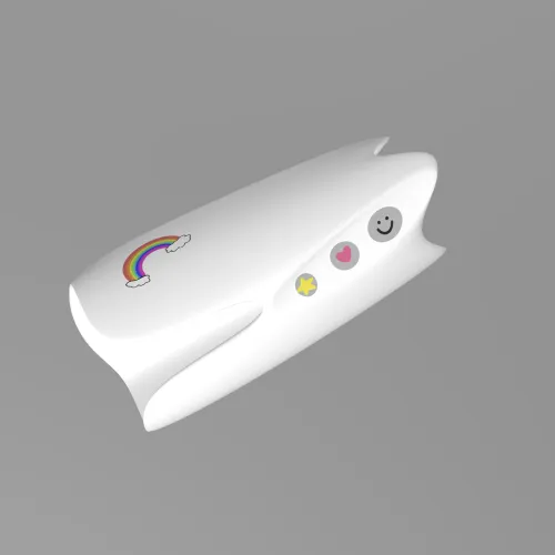 3D rendering of "MyKid-netic," a parental surveillance device created by Design B.F.A. student Chloe Kim